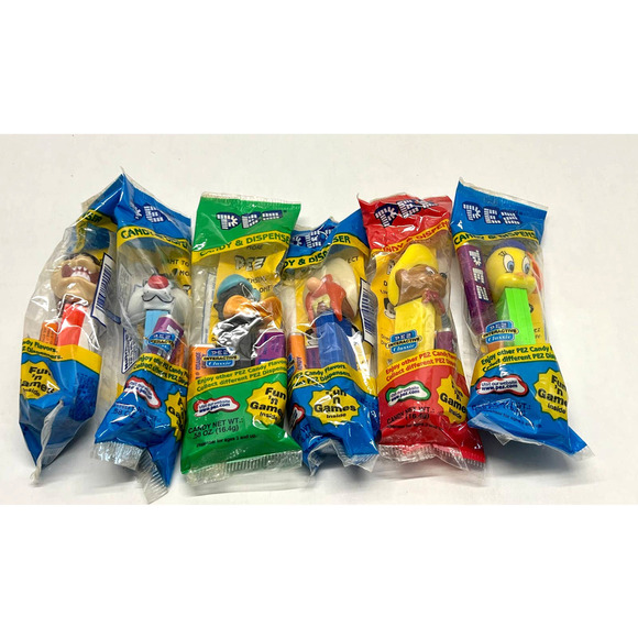Looney Tunes Pez Candy Dispenser Lot 90’s Unopened Bug Bunny Speedy Tweety Taz 7 - Picture 3 of 5